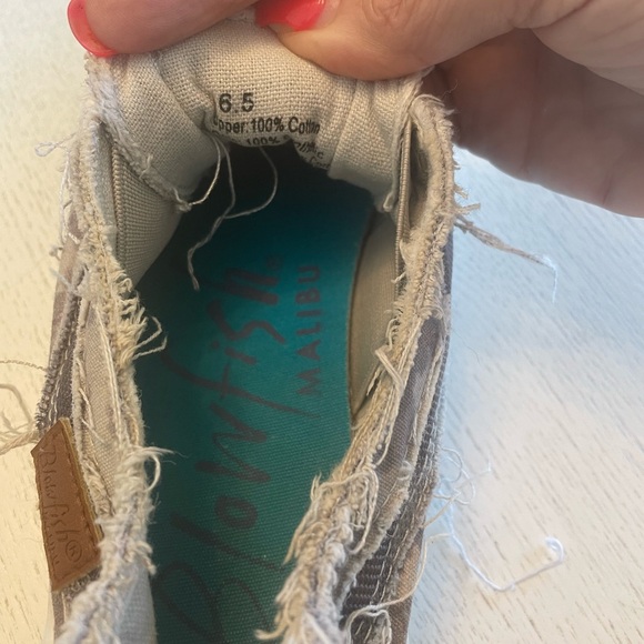 Blowfish Gray Watercolor Play Slip-Ons 6.5 - Picture 5 of 5